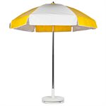 Umbrella, 6.5' Vinyl, Yellow / White Alternating
