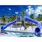 Spectrum Double Flume, 90° / 90°, Half Hex Deck