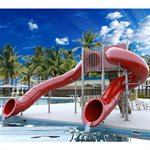 Spectrum Double Flume, 90° / 360°, Half Hex Deck