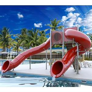 Spectrum Double Flume, 90° / 360°, Half Hex Deck