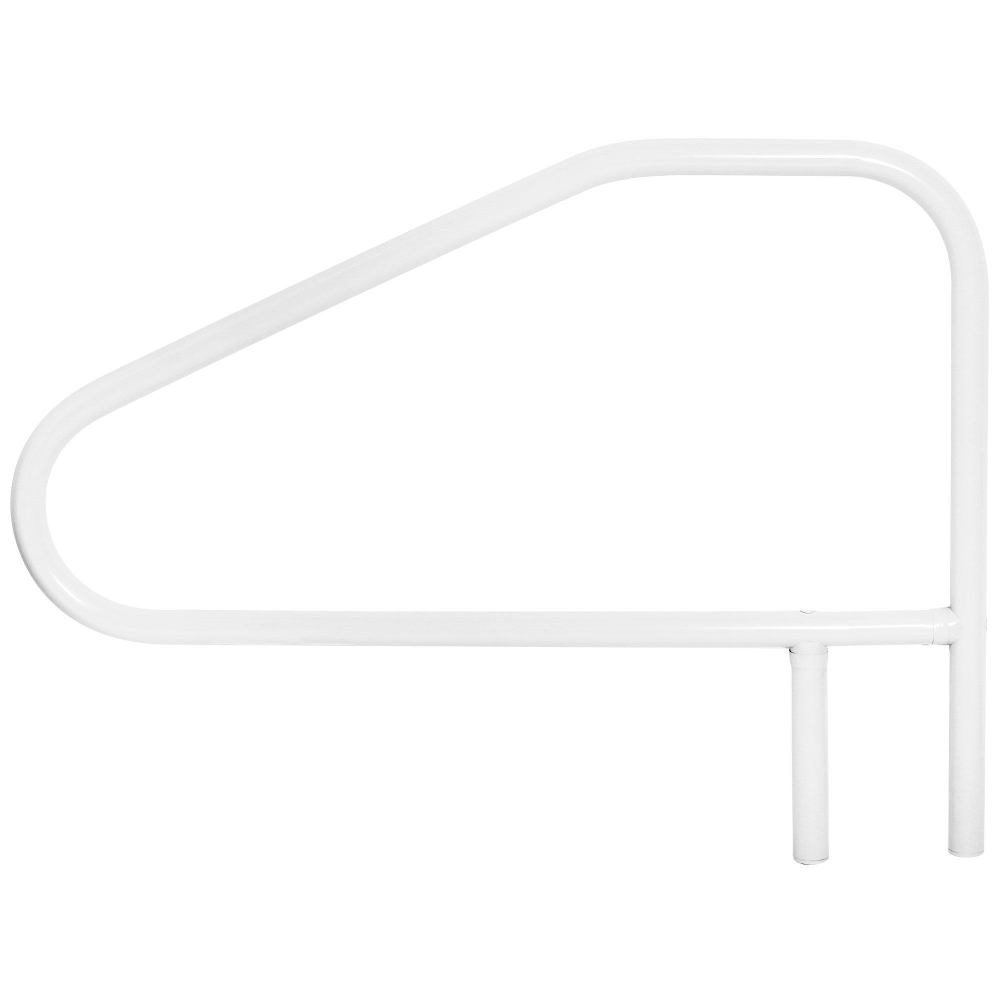 Cross-Braced Grab Rail, Above Water, 4-Bend, 40" Width, White
