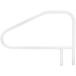 Cross-Braced Grab Rail, Above Water, 4-Bend, 40" Width, White