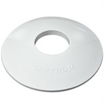 Vinyl Escutcheon, Round, White, Pair