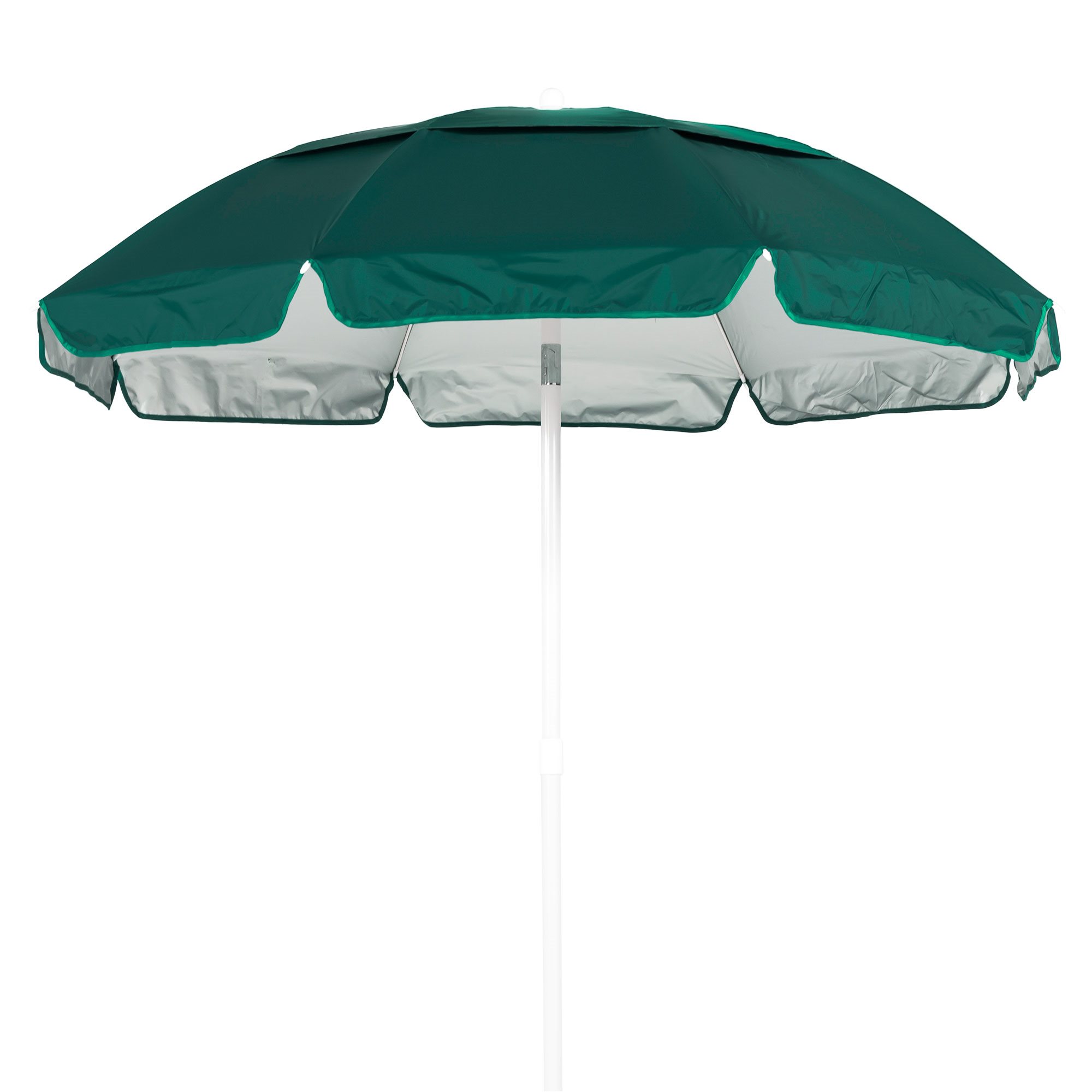 Umbrella - Solar Reflective 6 ft., Forest Green / Silver