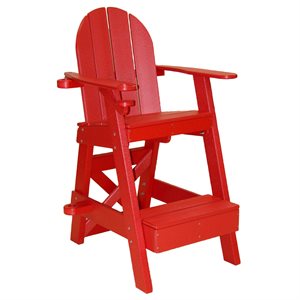 Tailwind LG505r Standard Lifeguard Chair - One Front Step, Red