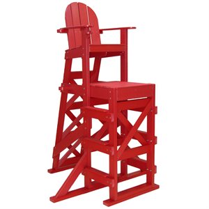 Tailwind LG530r Tall Lifeguard Chair - Side Step, Red