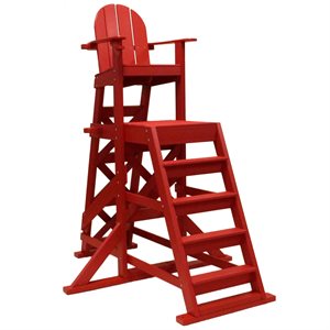 Tailwind LG535r Tall Lifeguard Chair - Front Ladder, Red