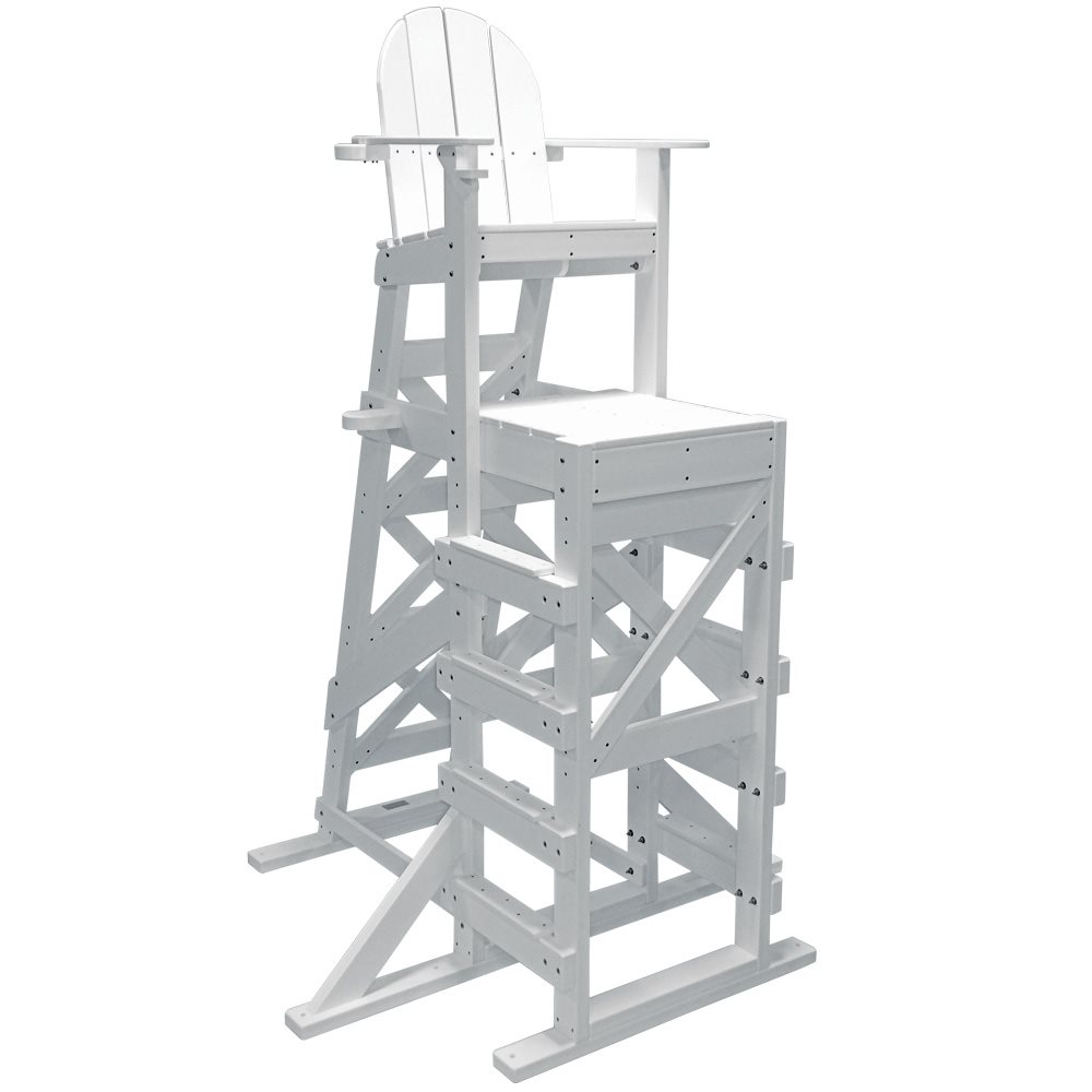 Tailwind XLG540 Tall Lifeguard Chair - Side Step, Red