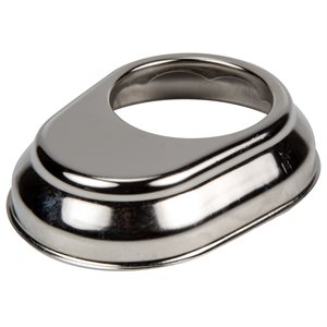 Escutcheon Plate - Keyhole Style, Stainless for 1.9" Rail, SR Smith EP-100A