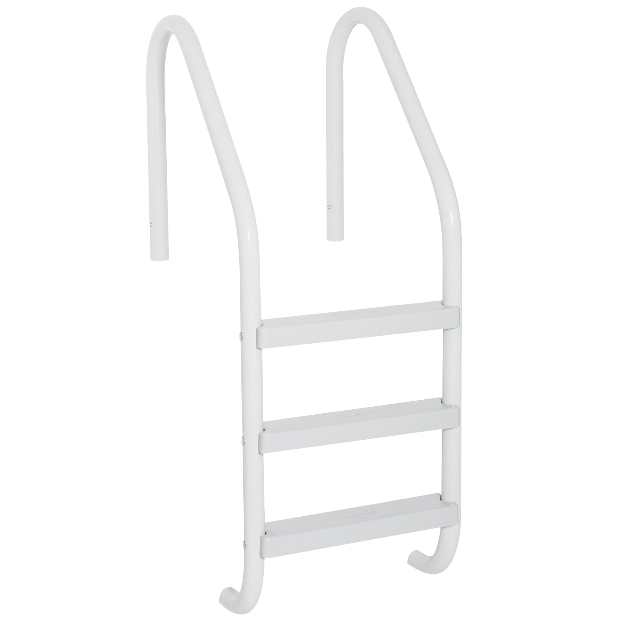 Premium Plus Series Ladder 3-Step, 24" Width, White