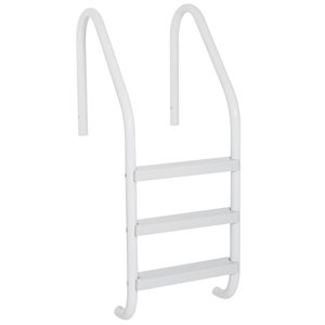 Premium Plus Series Ladder 3-Step, 24" Width, White