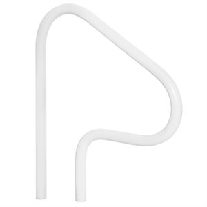Return-to-Deck Grab Rail, 3-Bend, 26" Width, White