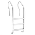 Elite Series Ladder 3-Step, 21" Width, White