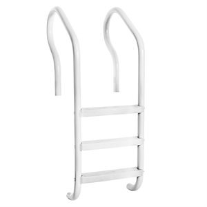 Elite Series Ladder 3-Step, 21" Width, White
