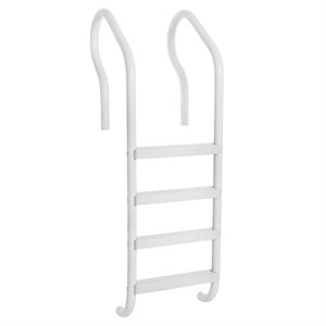 Elite Series Ladder 4-Step, 21" Width, White