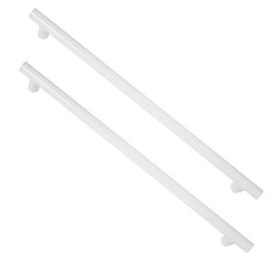 2-Post Exercise and Support Bar, 9" Length, Pair, White