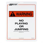 Sign - Pool Lift Warning, Metal 9" X 12"