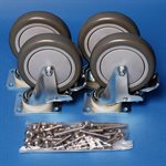 Paragon 75101D Replacement Casters for Lane Reel, Zinc Plated, Set of 4