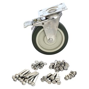 Paragon 75101E Replacement Casters for Lane Reel, Stainless Steel, Set of 4