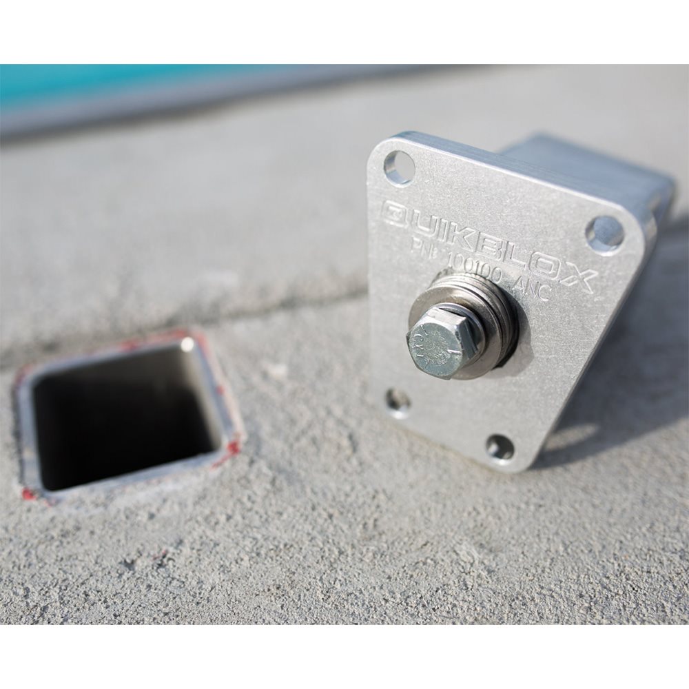 Quikblox Standard Deck Anchor, S / S 2.5" Square