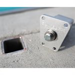 Quikblox Standard Deck Anchor, S / S 2.5" Square