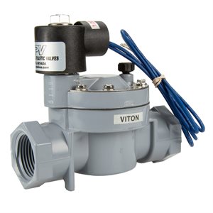 PVC Solenoid Valve, 1 inch, 120V AC