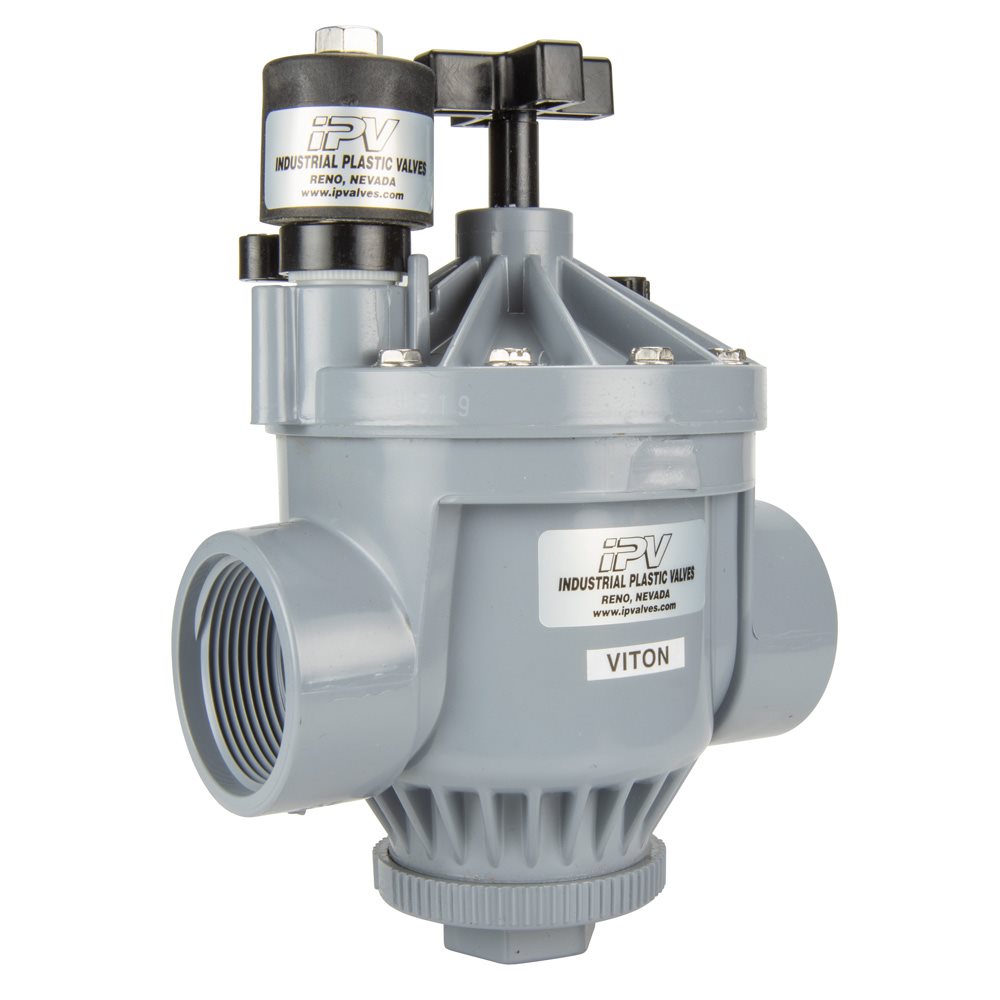 PVC Solenoid Valve, 1-1 / 2 inch, 120V AC