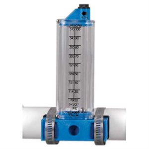 Rola-Chem Side Mount Flow Meter for PVC Pipe, 1"