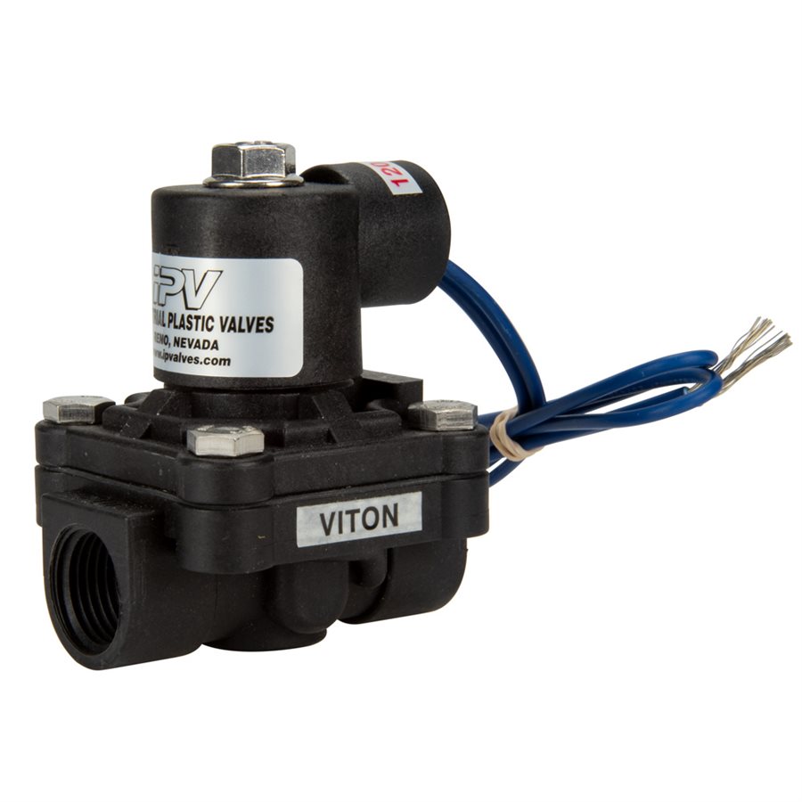 PVC Solenoid Valve, 1 / 2 inch, 120V AC
