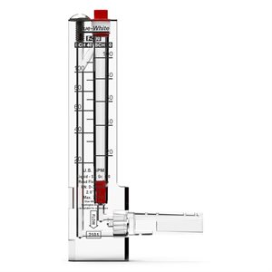 Blue-White D-30200P Vertical Flow Meter For 2" Pipe, Down Flow