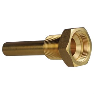 Trerice 3.5 inch Test Well, Brass, 3 / 4" NPT