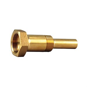 Trerice 3.5 inch Test Well with Lagging Extension, Brass, 3 / 4" NPT