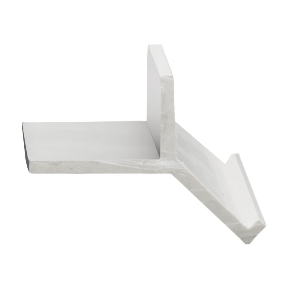 Lawson Heavy Duty Curb Angle with Tail, White