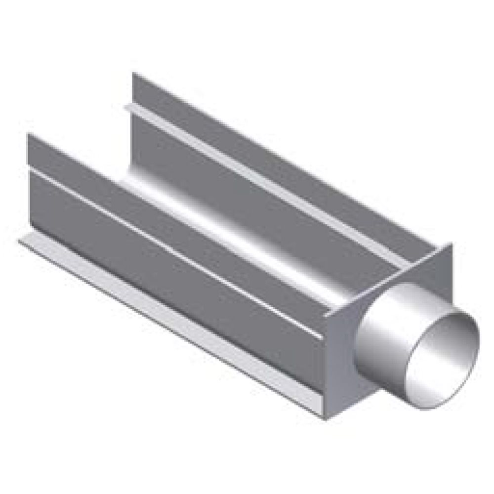 Deck Drain End Adapter, 3 inch End Out Connection