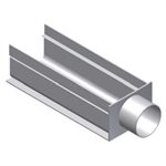 Deck Drain End Adapter, 3 inch End Out Connection