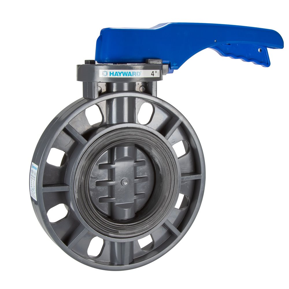 Hayward BYC Butterfly Valve, Lever Operated, 4"