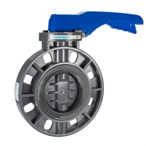 Hayward BYC Butterfly Valve, Lever Operated, 4"