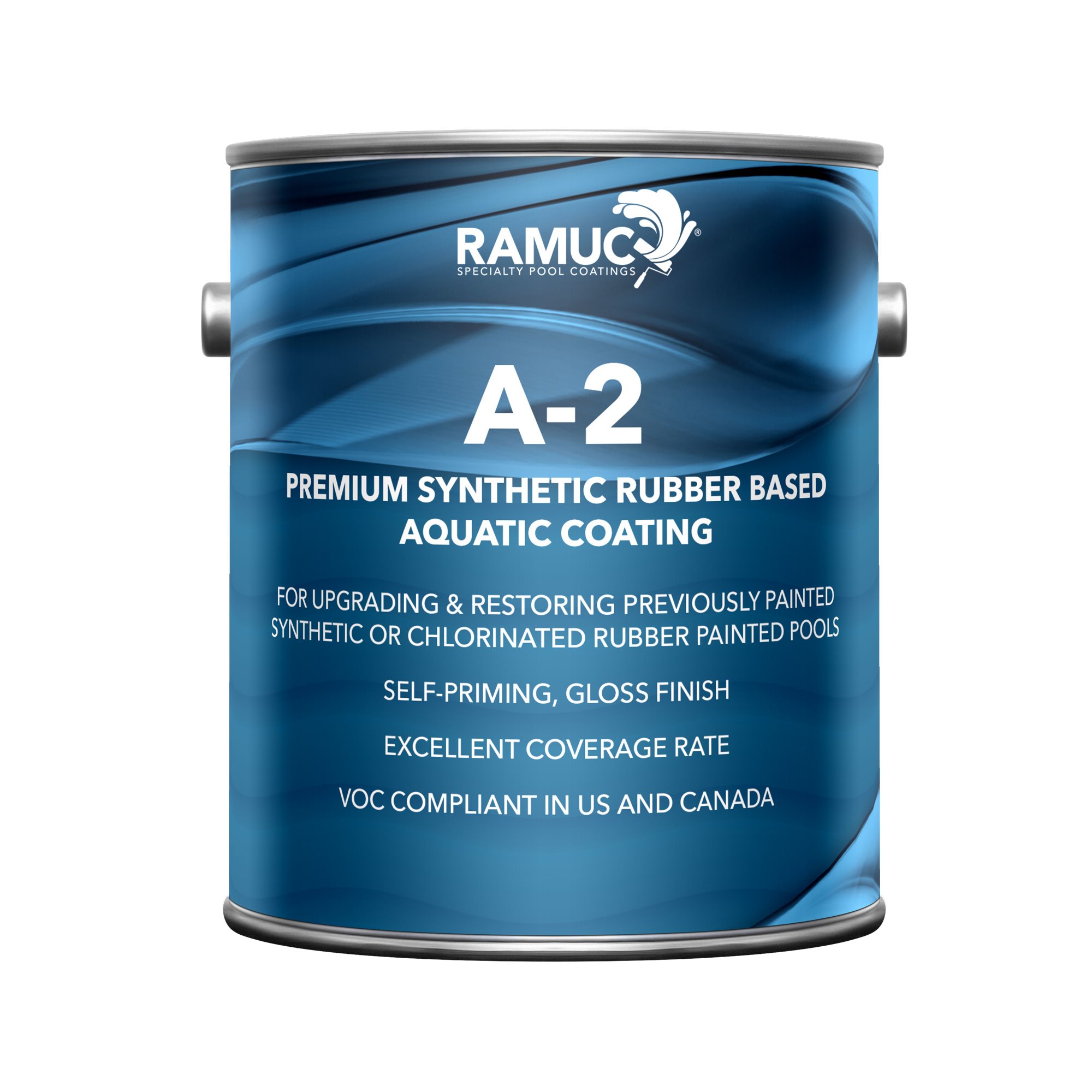 Ramuc Type A-2 Rubber Pool Paint GALLON, White