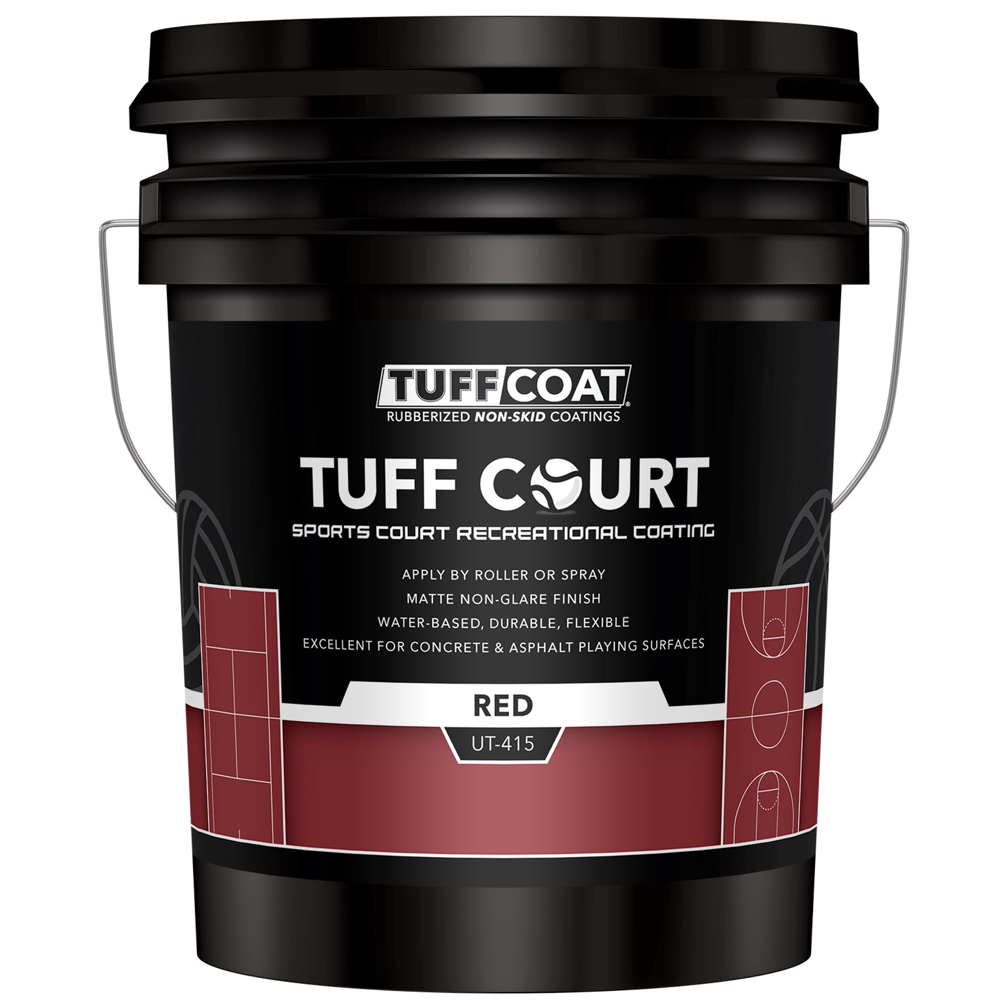 Ramuc Tuff Court FIVE GALLON, Red