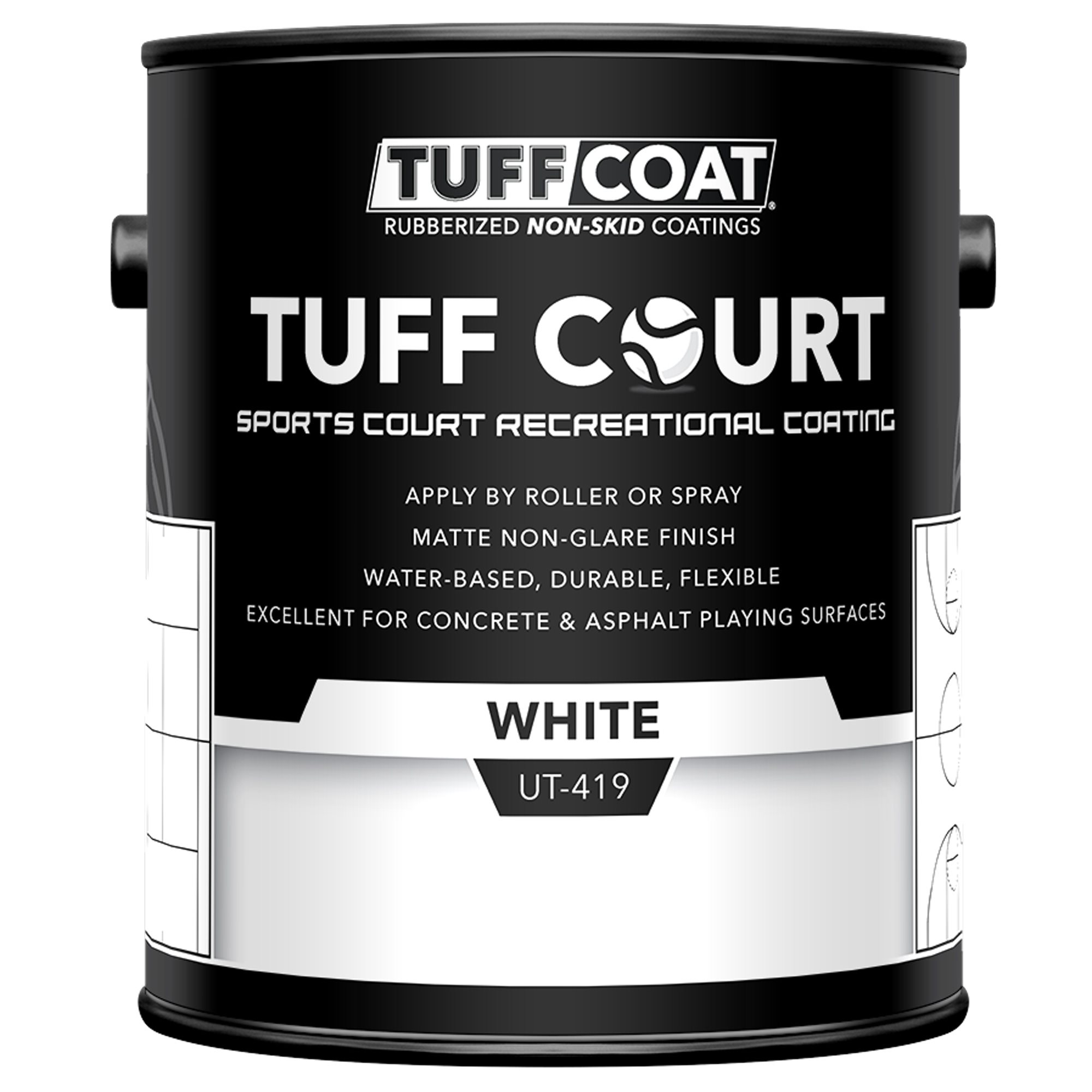 Ramuc Tuff Court ONE GALLON, White