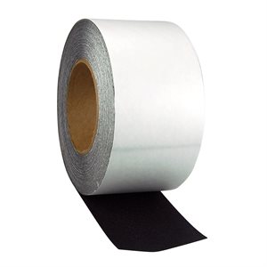 Safety Track Resilient 3" x 60' Roll, Black, Case of 4