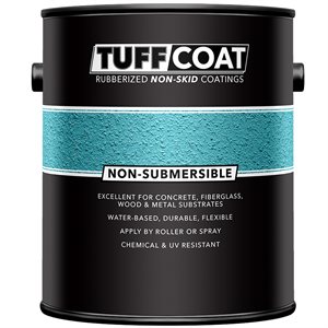 Tuff Coat UT-100 Non-Submersible Deck Coating, Medium Texture, 5 Gallon
