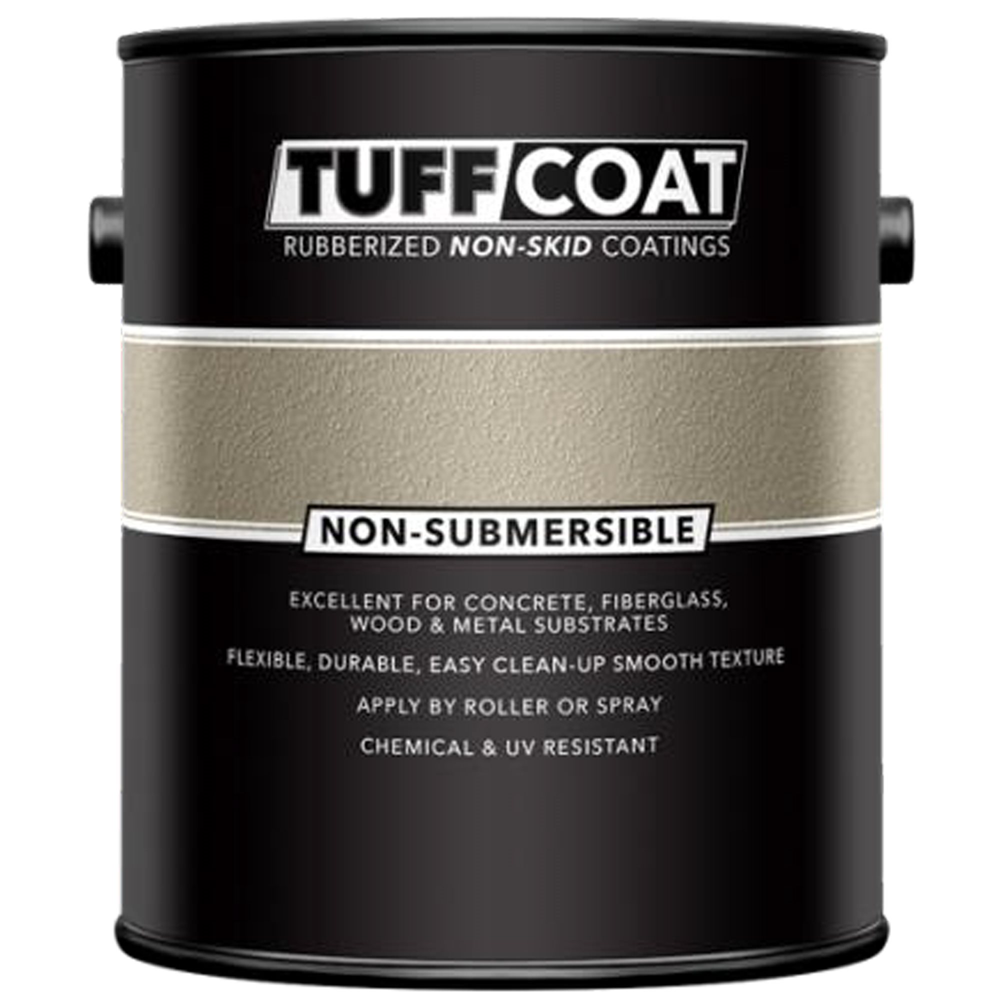 Tuff Coat UT-100 Non-Submersible Deck Coating, Smooth Texture, Gallon