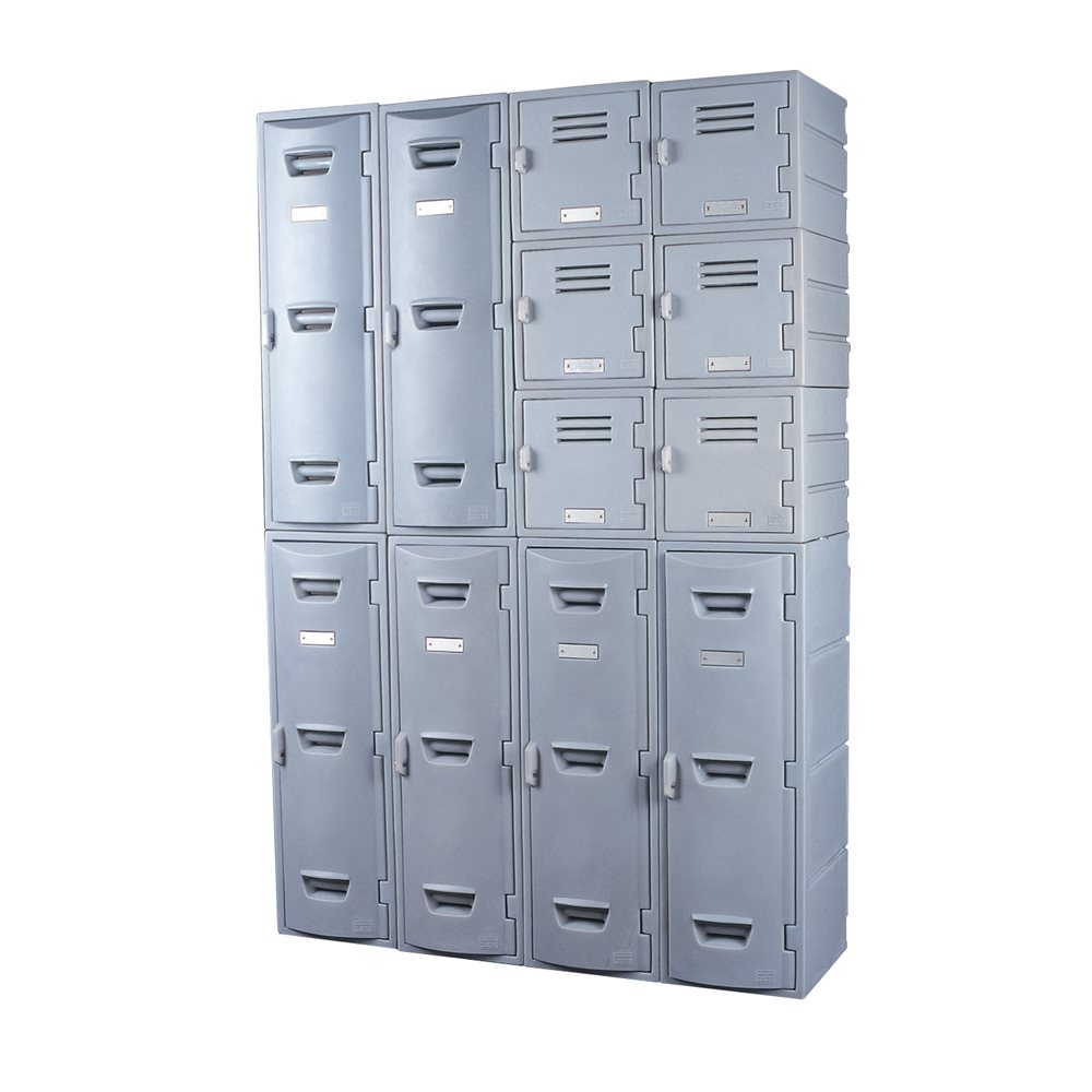 Remcon Plastic Locker, 12 in x 12 in Flat Top