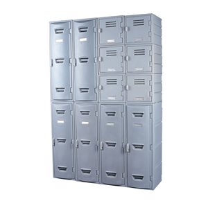 Remcon Plastic Locker, 12 in x 12 in Flat Top