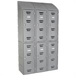 Remcon Plastic Locker, 12 in x 36 in Sloped Top
