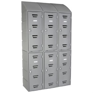 Remcon Plastic Locker, 12 in x 12 in Sloped Top