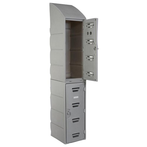 Remcon XL Plastic Locker, 15 in x 36 in Sloped Top