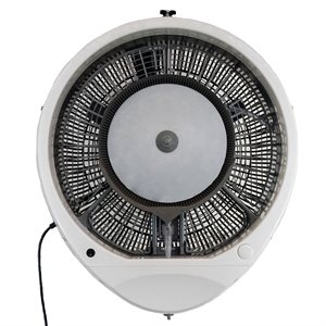 EcoJet Cyclone Wall Mount Misting Fan, White