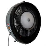 EcoJet Hurricane Wall Mount Misting Fan, Black
